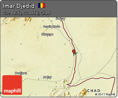 Physical 3D Map of Imar Djédid