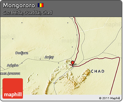 Physical 3D Map of Mongororo