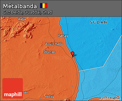 Political 3D Map of Métalbanda