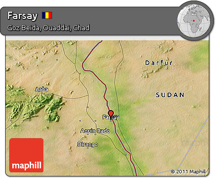 Satellite 3D Map of Farsay