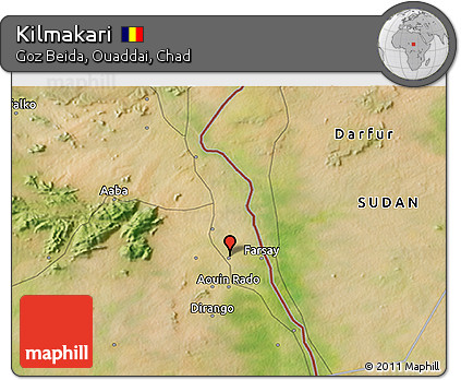Satellite 3D Map of Kilmakari