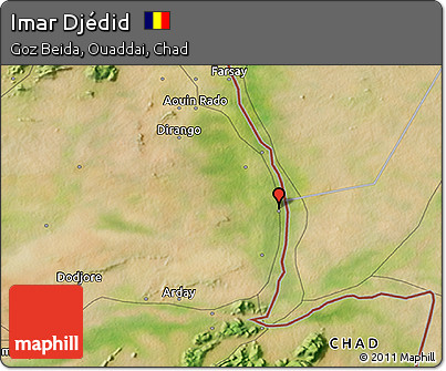 Satellite 3D Map of Imar Djédid