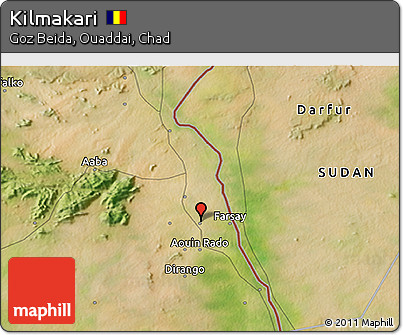 Satellite 3D Map of Kilmakari