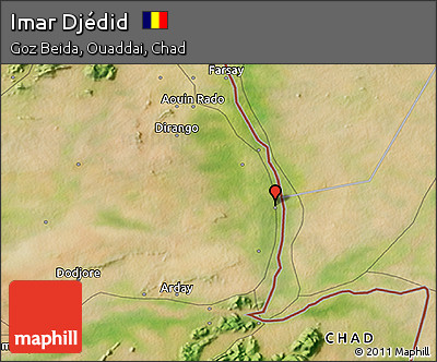 Satellite 3D Map of Imar Djédid