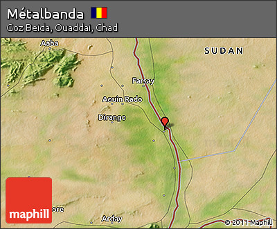 Satellite 3D Map of Métalbanda