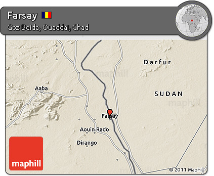Shaded Relief 3D Map of Farsay