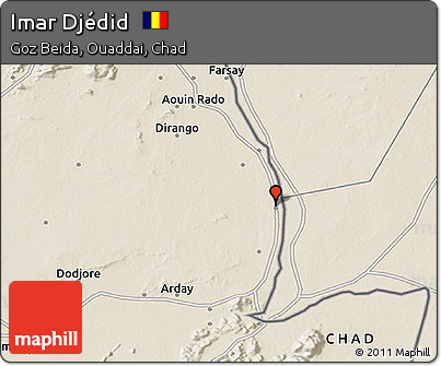 Shaded Relief 3D Map of Imar Djédid