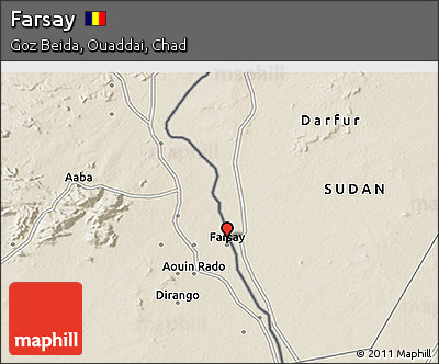 Shaded Relief 3D Map of Farsay