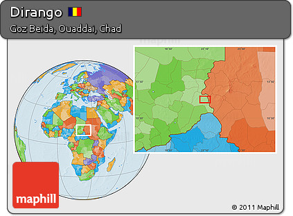 Political Location Map of Dirango