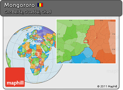 Political Location Map of Mongororo