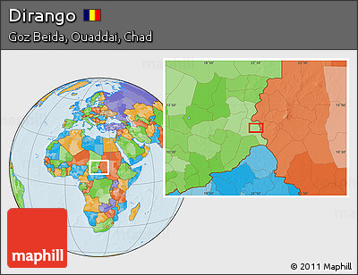 Political Location Map of Dirango