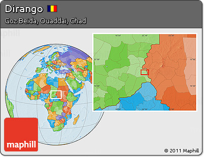Political Location Map of Dirango