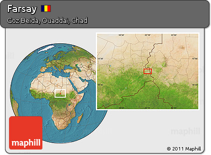 Satellite Location Map of Farsay