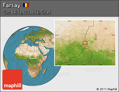 Satellite Location Map of Farsay