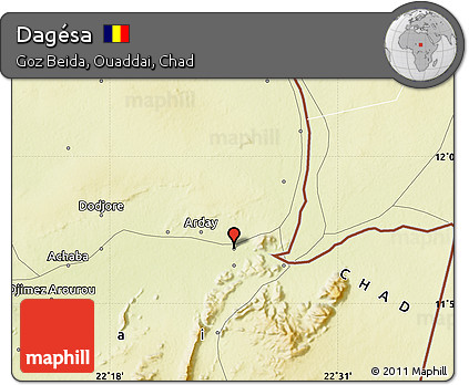 Physical Map of Dagésa