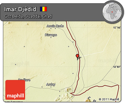 Physical Map of Imar Djédid