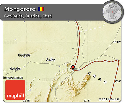 Physical Map of Mongororo