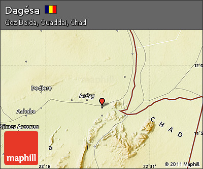Physical Map of Dagésa
