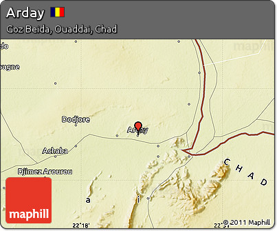 Physical Map of Arday