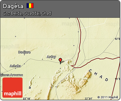 Physical Map of Dagésa