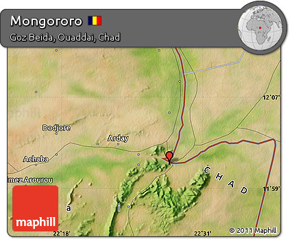 Satellite Map of Mongororo