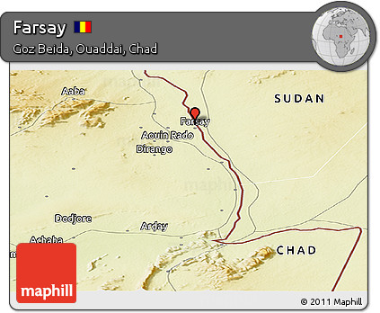 Physical Panoramic Map of Farsay