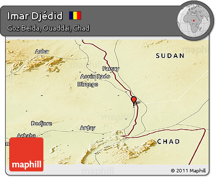 Physical Panoramic Map of Imar Djédid