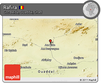 Physical Panoramic Map of Rafira