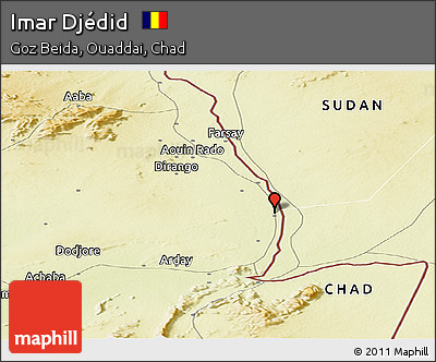 Physical Panoramic Map of Imar Djédid