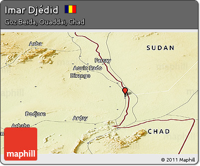 Physical Panoramic Map of Imar Djédid