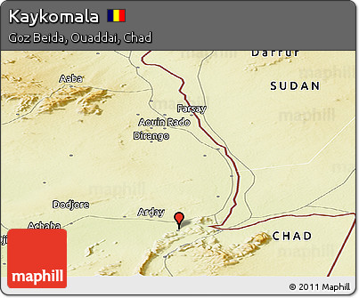 Physical Panoramic Map of Kaykomala