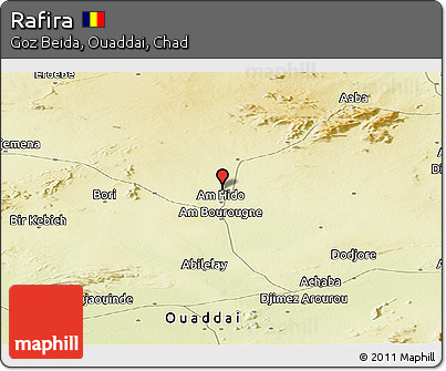 Physical Panoramic Map of Rafira