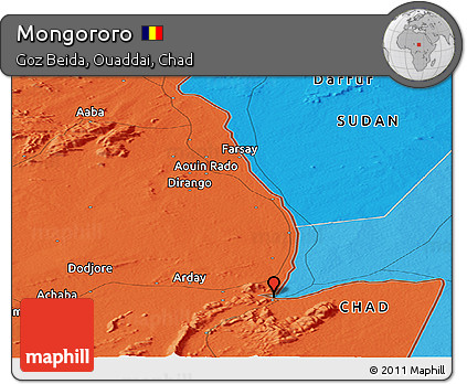Political Panoramic Map of Mongororo