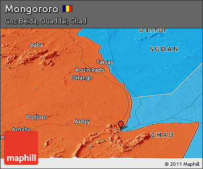 Political Panoramic Map of Mongororo