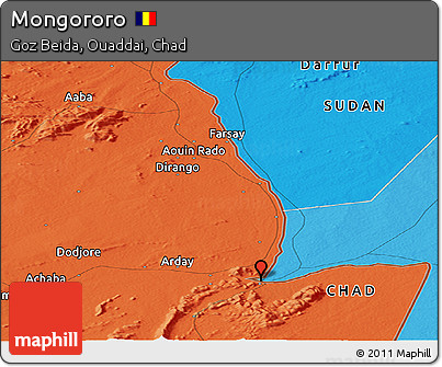 Political Panoramic Map of Mongororo