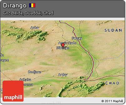 Satellite Panoramic Map of Dirango