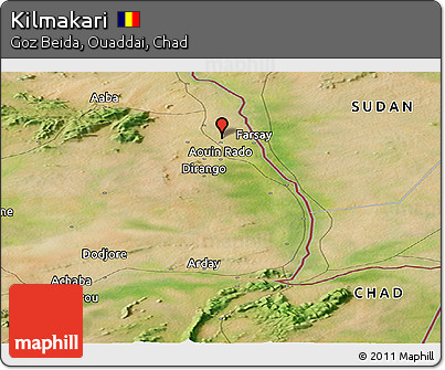 Satellite Panoramic Map of Kilmakari