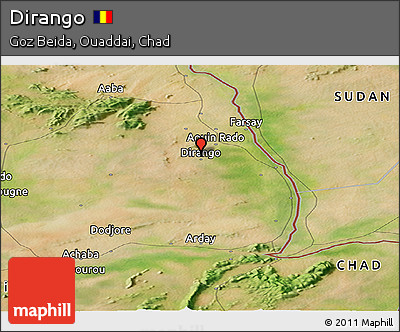 Satellite Panoramic Map of Dirango