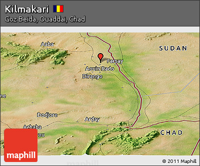 Satellite Panoramic Map of Kilmakari