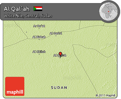 Physical 3D Map of Al Qal`ah