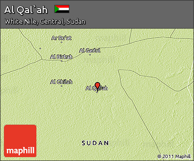 Physical 3D Map of Al Qal`ah