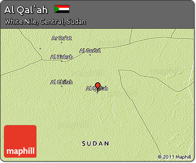 Physical 3D Map of Al Qal`ah