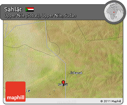 Satellite 3D Map of Sahlāt