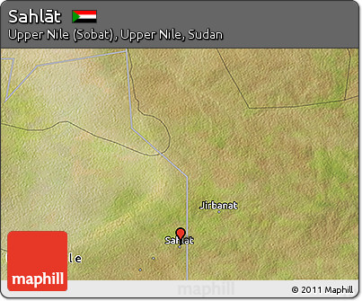 Satellite 3D Map of Sahlāt