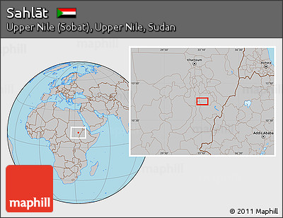 Gray Location Map of Sahlāt