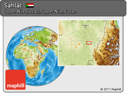 Physical Location Map of Sahlāt