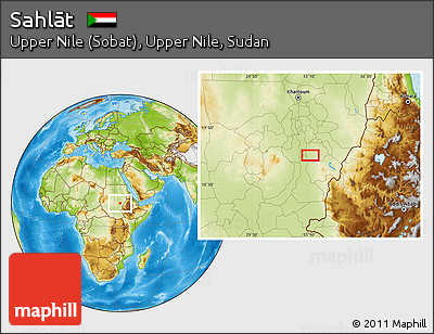 Physical Location Map of Sahlāt