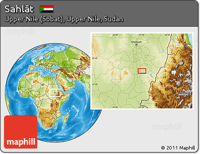 Physical Location Map of Sahlāt