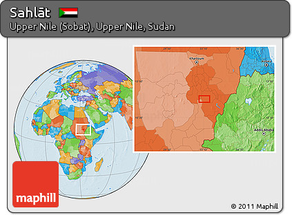 Political Location Map of Sahlāt