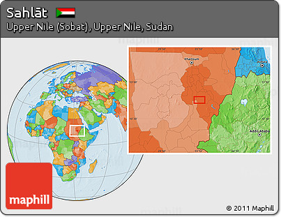 Political Location Map of Sahlāt